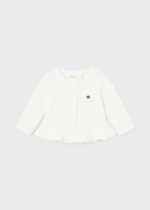 Mayoral Βρεφική Ζακέτα μακρια Πλεκτή  για Κορίτσι Εκρού 13-02303-074