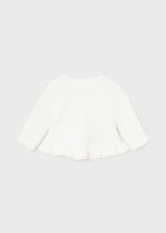 Mayoral Βρεφική Ζακέτα μακρια Πλεκτή  για Κορίτσι Εκρού 13-02303-074 - Image 2