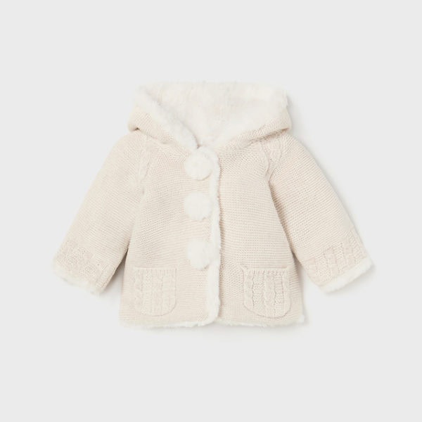 Mayoral Βρεφική Ζακέτα πομ-πον  για Κορίτσι Μπεζ 13-02304-042