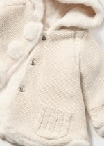 Mayoral Βρεφική Ζακέτα πομ-πον  για Κορίτσι Μπεζ 13-02304-042 - Image 3