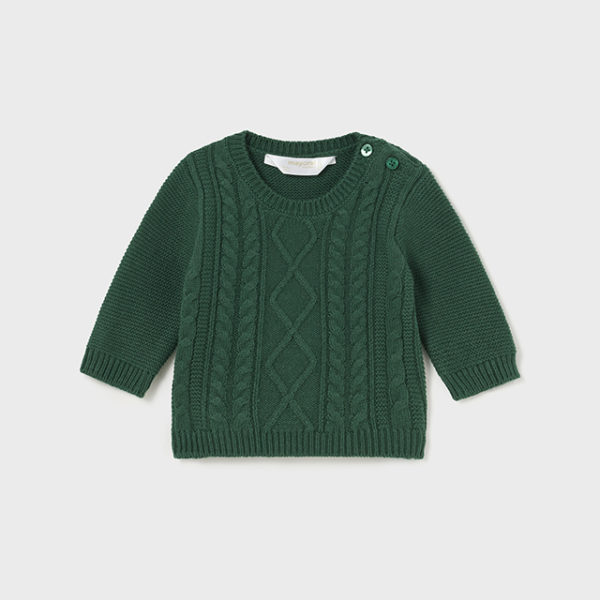 Mayoral Βρεφικό Ζέρσεϊ πλεξίδες για Αγόρι Πράσινο 13-02306-025