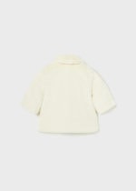 Mayoral Βρεφικό Παλτό με γουνακι  για Κορίτσι Εκρού 13-02405-079 - Image 2