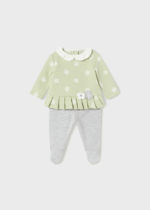 Mayoral Βρεφικό Σετ Φορμάκι κλειστό πέλμα για Κορίτσι Πράσινο 13-02505-029