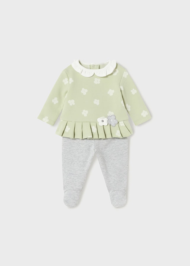 13-02505-029-L-4 Mayoral Βρεφικό Σετ Φορμάκι κλειστό πέλμα για Κορίτσι Πράσινο 13-02505-029 - Image 1