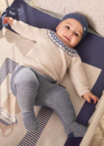 Mayoral Βρεφικό Σετ Φορμάκι κλειστό πέλμα πλεκτό για Αγόρι Μπλε 13-02509-041 - Image 5