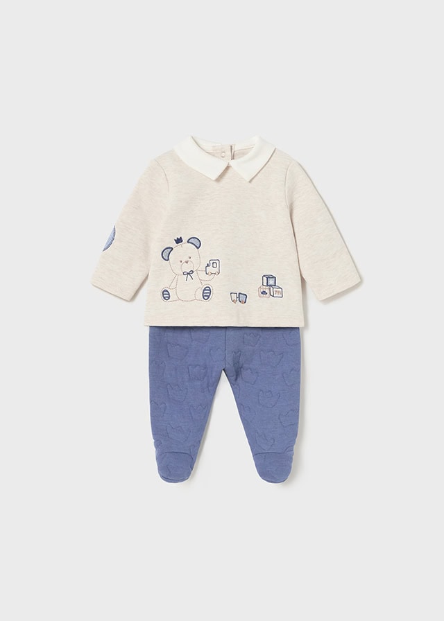 13-02510-068-L-4 Mayoral Βρεφικό Σετ Φορμάκι ενισχυμένο για Αγόρι Μπλε 13-02510-068 - Image 1