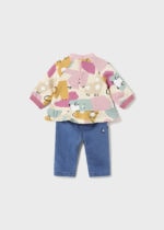 Mayoral Βρεφικό Σετ τζιν παντελόνι  για Κορίτσι Πολύχρωμο 13-02598-036 - Image 2
