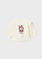 Mayoral Βρεφικό Σετ Φόρμα 3 τεμαχια γιλεκο μπλούζα παντελόνι για Κορίτσι Ροζ 13-02667-072 - Image 2