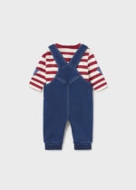 Mayoral Βρεφικό Σετ Σαλοπέτα φουτερ γουνινη  για Αγόρι Κόκκινο 13-02678-093 - Image 2