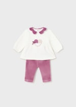 Mayoral Βρεφικό Σετ Κολάν 4 Κομμάτια  για Κορίτσι Μωβ 13-02741-083 - Image 2