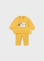 Mayoral Βρεφικό Σετ Κολάν 4 Κομμάτια  για Κορίτσι Κίτρινο 13-02744-026 - Image 2