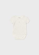 Mayoral Βρεφικό Κορμάκι κοντομανικο για Αγόρι Μπεζ 13-02745-061