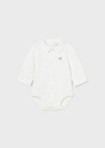 Mayoral Βρεφικό Κορμάκι πουκαμισο για Αγόρι Λευκό 13-02759-071