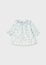 Mayoral Βρεφικό Φόρεμα βελούδινο  για Κορίτσι Μπλε 13-02840-037 - Image 2