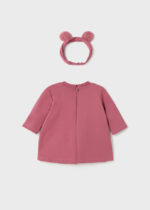 Mayoral Βρεφικό Φόρεμα μάλλινο με Στέκα για Κορίτσι Ροζ 13-02844-042 - Image 2