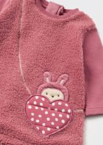 Mayoral Βρεφικό Φόρεμα μάλλινο με Στέκα για Κορίτσι Ροζ 13-02844-042 - Image 3