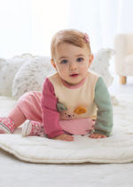 Mayoral Βρεφικό Φόρεμα φουτερ με γουνακι  για Κορίτσι Ροζ 13-02846-051 - Image 4