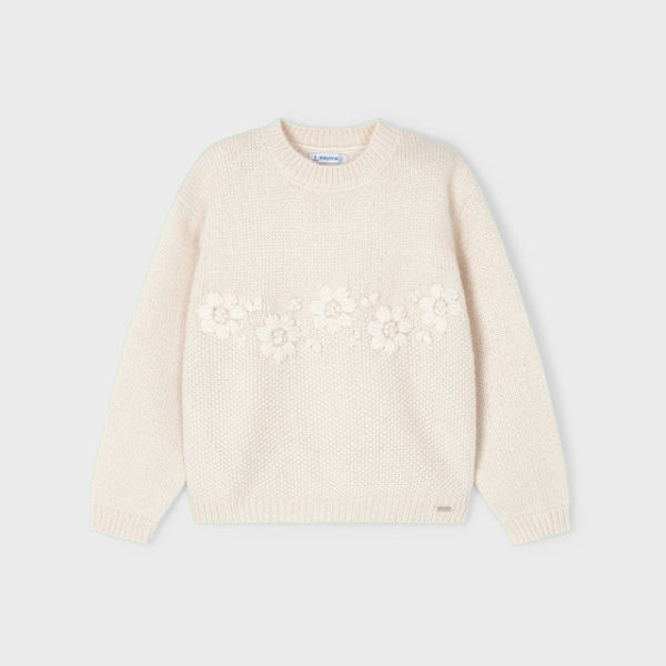 Mayoral Παιδικό Πουλόβερ για Κορίτσι Εκρού 13-04301-067