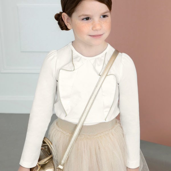 Abel & Lula Παιδική Μπλούζα για Κορίτσι Εκρού 13-05653-004