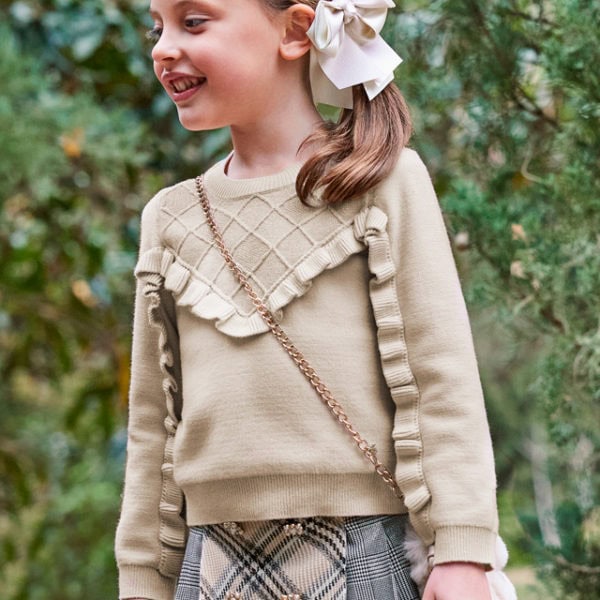 Abel & Lula Παιδικό Πουλόβερ για Κορίτσι Μπεζ 13-05851-063
