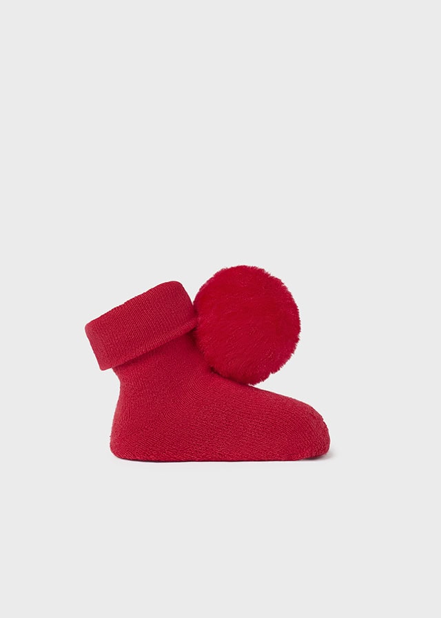 13-09657-050-L-4 Mayoral Βρεφικό Σετ Καλτσάκια και Στέκα για Κορίτσι Κόκκινο 13-09657-050 - Image 1