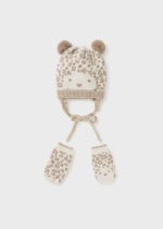 Mayoral Βρεφικό Σετ σκουφος και γαντια  για Κορίτσι Καφέ 13-09668-086