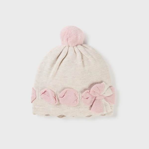 Mayoral Βρεφικό Καπελο Πλεκτό για Κορίτσι Μπεζ 13-09672-053