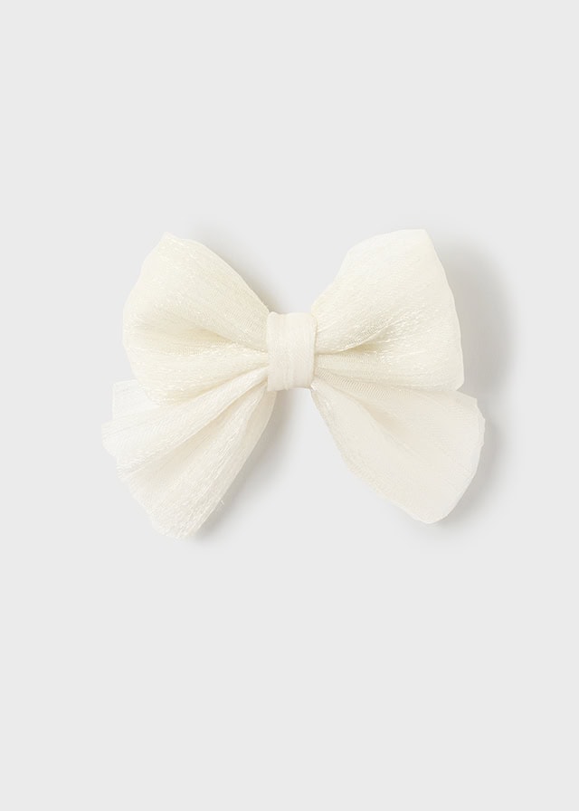 13-10542-043-L-4 Mayoral Παιδικό Τσιμπιδακι φιογκος για Κορίτσι Εκρού 13-10542-043 - Image 1