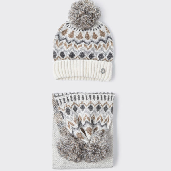 Mayoral Παιδικό Σετ σκουφος κασκολ ζακαρ   για Κορίτσι Μπεζ 13-10596-043