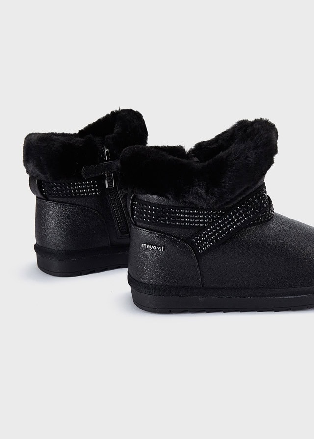 13-46396-046-L-7 Mayoral Παιδικό Μποτακι επενδυση γκλιτερ για Κορίτσι Μαύρο 13-46396-046 – Bild 4