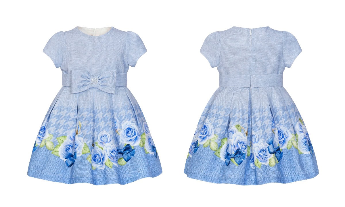 220 Balloon Chic Παιδικό Φόρεμα για Κορίτσι Μπλε 232F0220 - Image 1