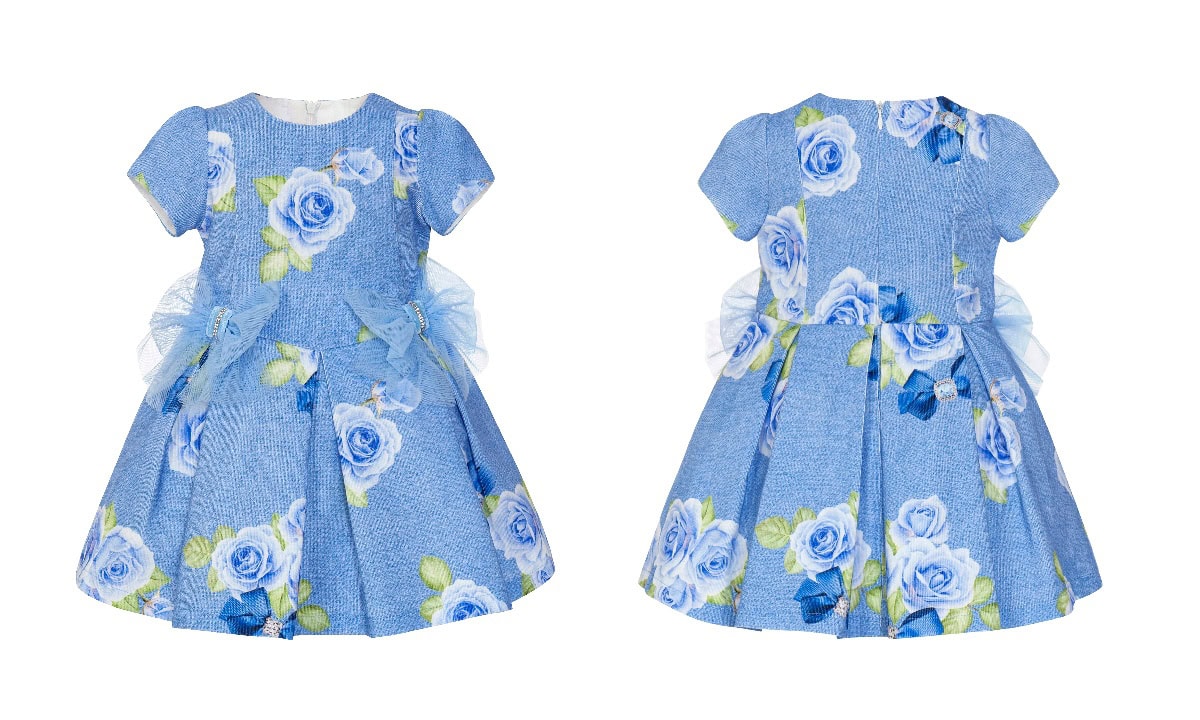 221 Balloon Chic Παιδικό Φόρεμα για Κορίτσι Μπλε 232F0221 - Image 1