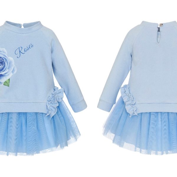 Balloon Chic Παιδικό Φόρεμα για Κορίτσι Μπλε 232F0274