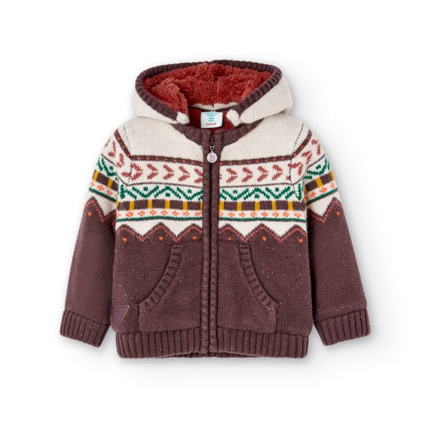 Boboli Παιδική Ζακέτα για Αγόρι Μπεζ 317146-7402