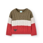 Boboli Παιδικό Πουλόβερ για Αγόρι Πράσινο 337036-4647