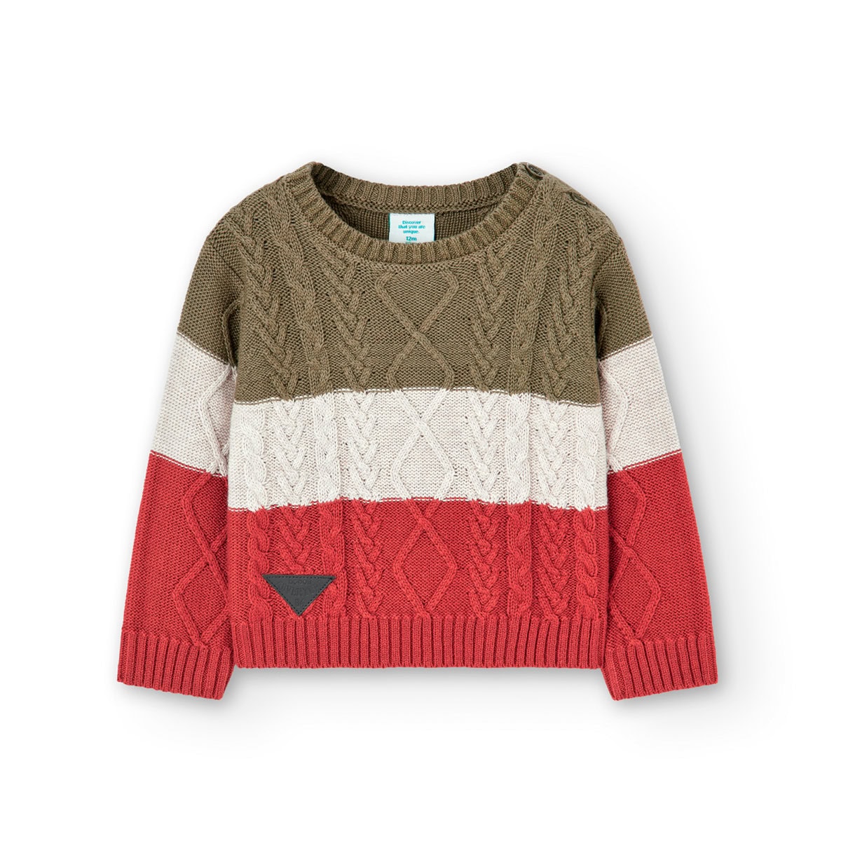 3370364647_a Boboli Παιδικό Πουλόβερ για Αγόρι Πράσινο 337036-4647 - Image 1