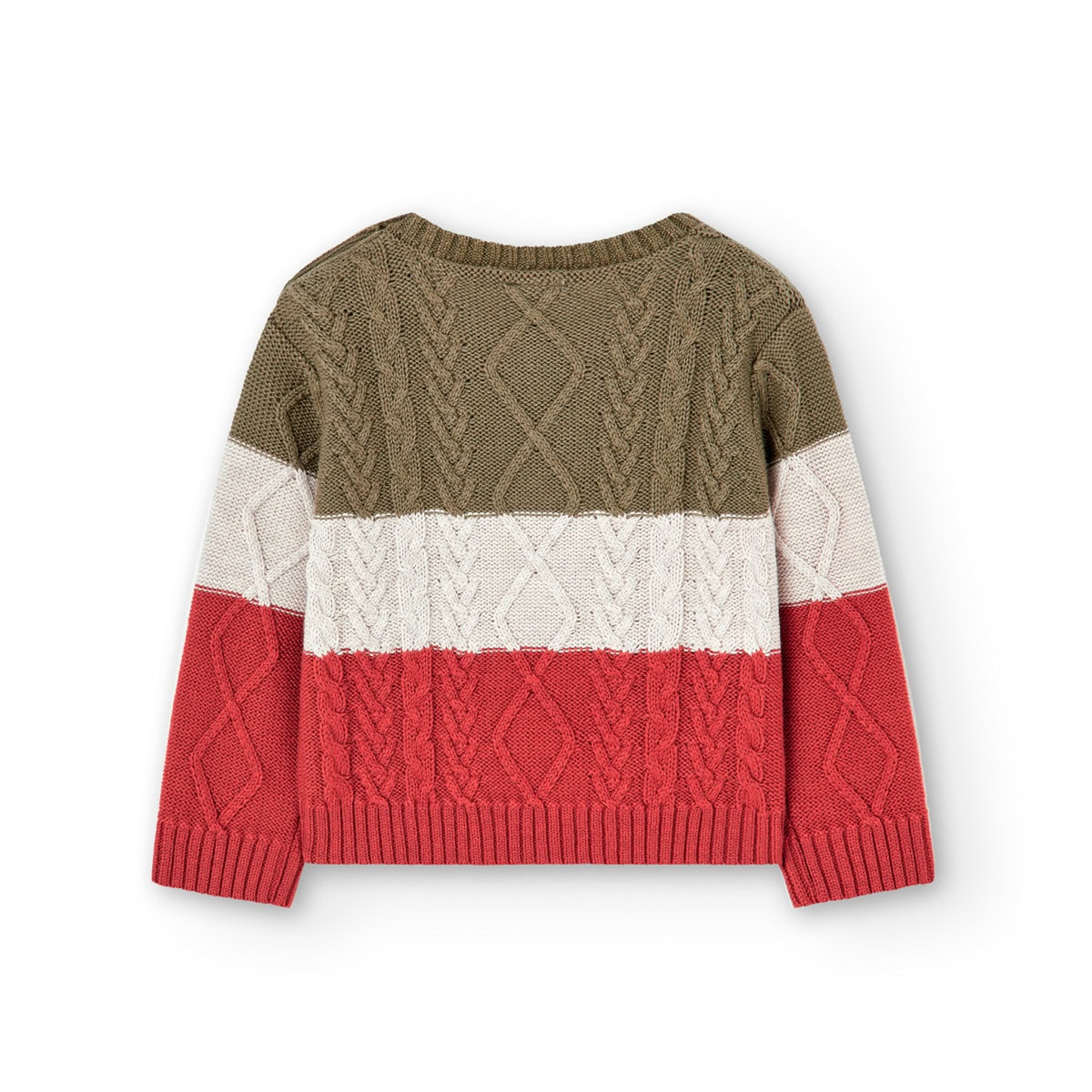 3370364647_b Boboli Παιδικό Πουλόβερ για Αγόρι Πράσινο 337036-4647 - Image 2