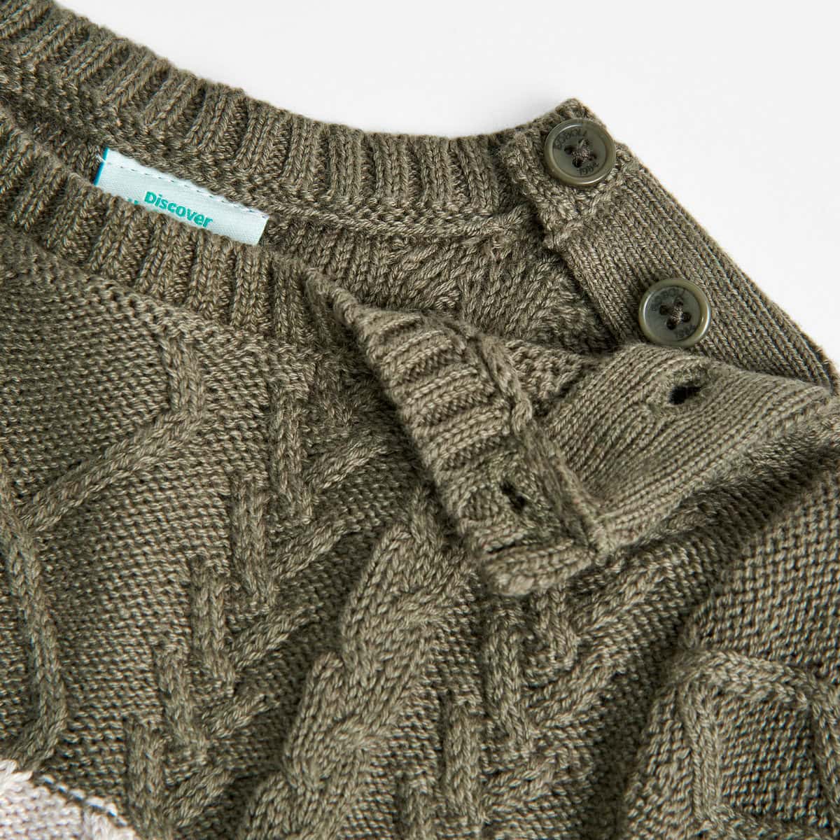 3370364647_c Boboli Παιδικό Πουλόβερ για Αγόρι Πράσινο 337036-4647 - Image 3