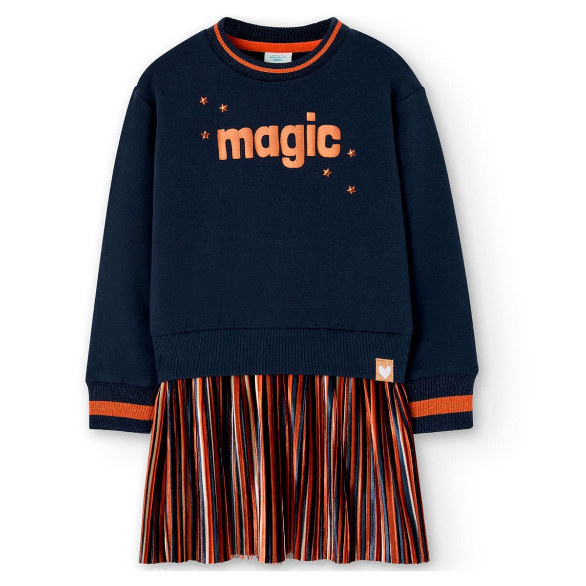 4470612440_a Boboli Παιδικό Φόρεμα για Κορίτσι Μπλε 447061-2440 - Image 1