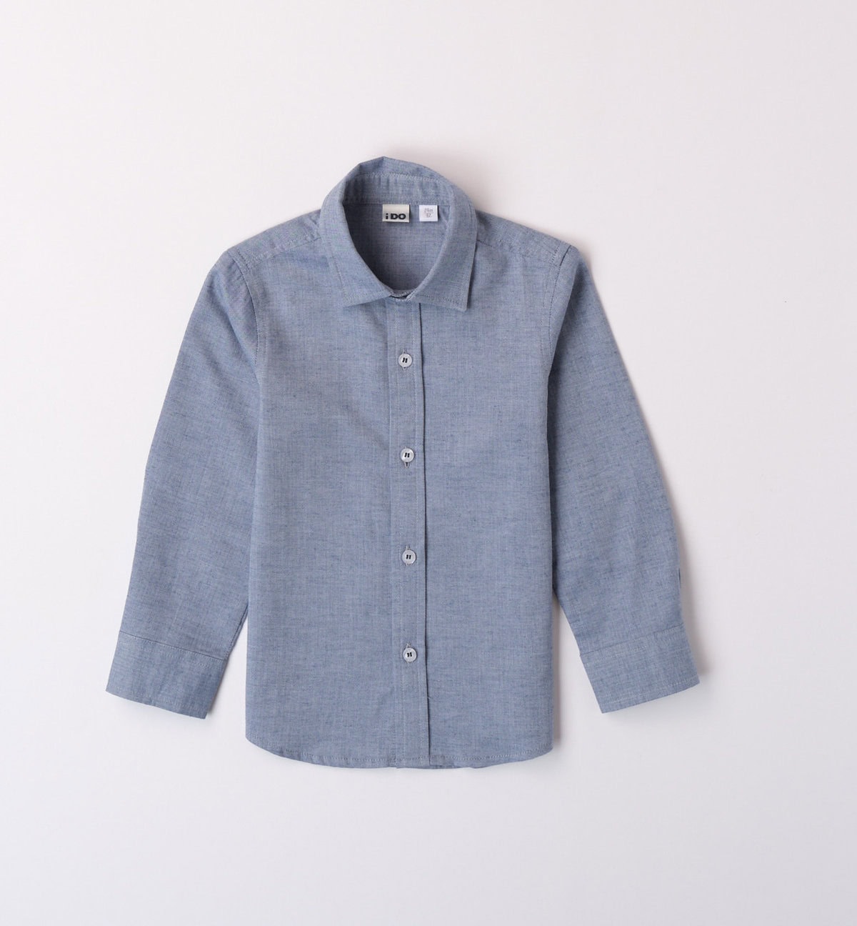 47491-00-3654~Folded~e-commerce iDo Παιδικό Πουκάμισο για Αγόρι Γκρι Σιέλ 47491-3654 - Image 1