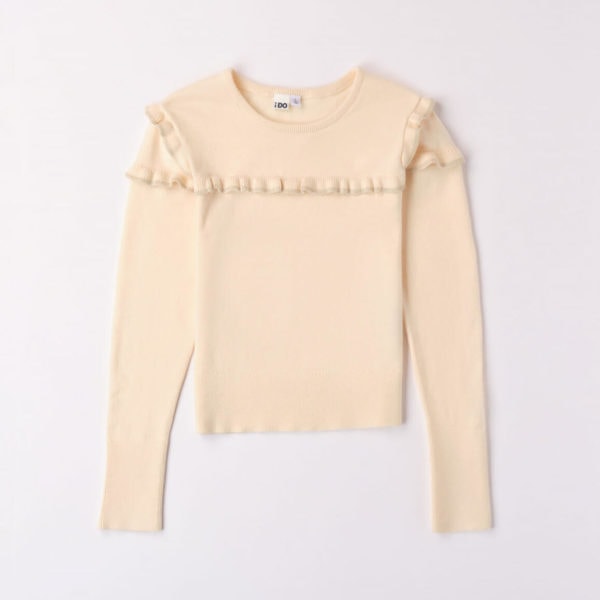 iDo Παιδικό Πουλόβερ για Κορίτσι Μπεζ 47899-0215