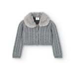 Boboli Παιδική Ζακέτα για Κορίτσι Γκρι 707037-8125