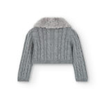 Boboli Παιδική Ζακέτα για Κορίτσι Γκρι 707037-8125 - Image 2