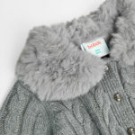 Boboli Παιδική Ζακέτα για Κορίτσι Γκρι 707037-8125 - Image 3