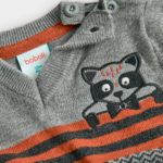 Boboli Παιδικό Πουλόβερ για Αγόρι Γκρι 717061-8125 - Image 3