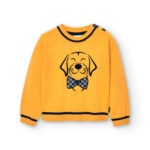 Boboli Παιδικό Πουλόβερ για Αγόρι Κίτρινο 717308-1155