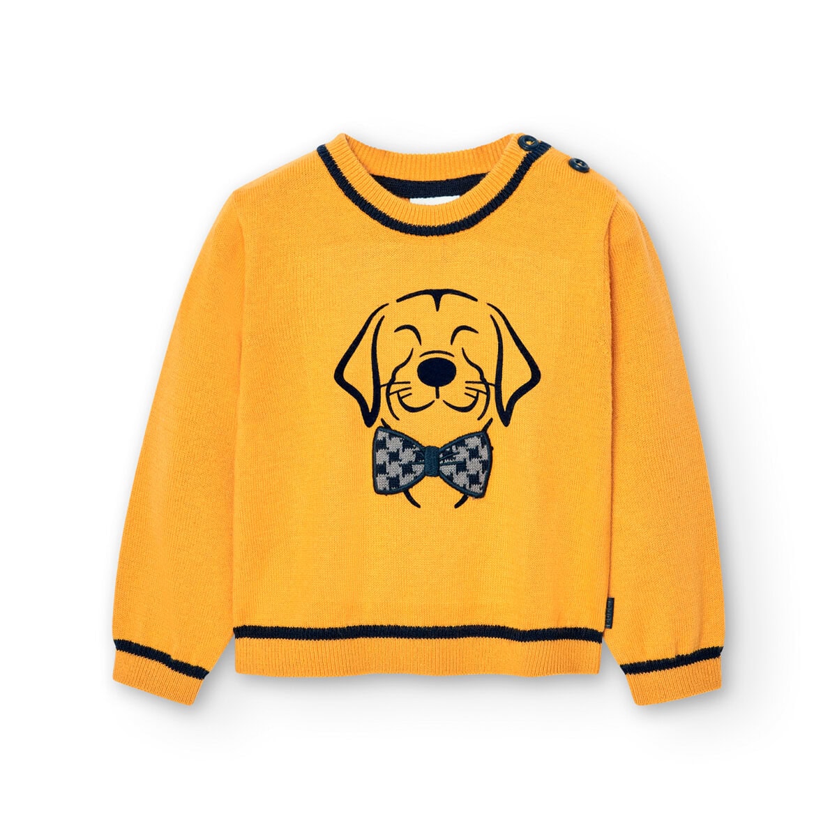 7173081155_a Boboli Παιδικό Πουλόβερ για Αγόρι Κίτρινο 717308-1155 - Image 1