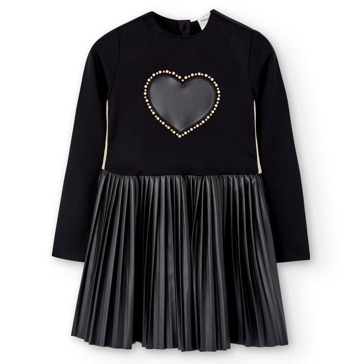 727578890_a Boboli Παιδικό Φόρεμα για Κορίτσι Μαύρο 727578-890 - Image 1