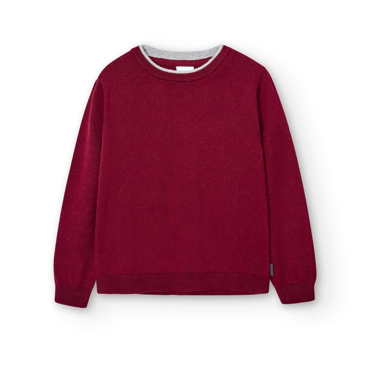 7372103813_a Boboli Παιδικό Πουλόβερ για Αγόρι Μπορντώ 737210-3813 - Image 1