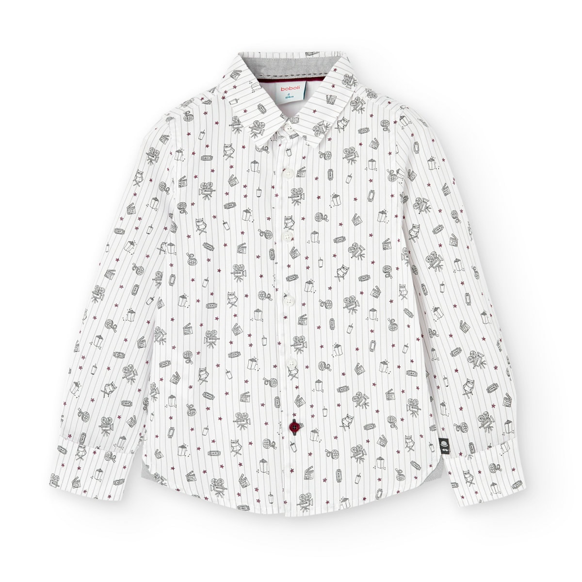 7372329180_a Boboli Παιδικό Πουκάμισο για Αγόρι Σταμπωτό 737232-9180 - Image 1